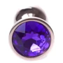 Анальная пробка с кристаллом BOSS of TOYS Boss Series - Jewellery Red Gold PLUG Purple S, BS6400110