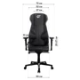 Геймерское кресло GT Racer X-8007 Black/White фото 7
