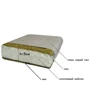 Матрас в кроватку Lintex (ткань лен) 60х120х5 см серый (млл-1): Ширина, см 60
