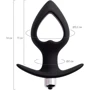 Анальная пробка с вибрацией Toyfa POPO Pleasure Anal Plug Cordis M Vibro Black