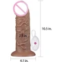 Реалистичный вибратор LoveToy Realistic Chubby Vibrating Dildo Brown 10.5''