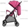 Прогулочная коляска Bambi M 4249 (pink): Ширина шасси 51 см
