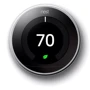 Nest Learning Thermostat 3nd Generation Polished Steel (T3019US)