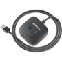 Адаптер REAL-EL Adapter USB to 4xUSB2.0+MicroUSB HQ-187 Black (EL123110010): Цвет черный