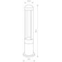 Светильник уличный Nowodvorski 9507 Monterrey LED 1x9W 3000K 410Lm IP54 Bl фото 1
