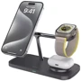 Зарядное устройство Proove Wireless Charger Magnetic Field Pro 3 in 1 Qi2 Black (WSMP15002001): Особенности Для Apple Watch, MagSafe