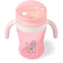 Кружка-непроливайка BabyOno 360° с мягким носиком 240 мл розовый (1449)