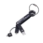 Брелок-адаптер Troika "WALKER" USB/Micro USB чорний (CBL01/BK)
