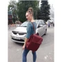 Жіночий рюкзак Sambag Loft BZN бордовий (22300005): Фактура Матовая, Гладкая