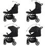 Прогулянкова коляска Kidwell ENZO Black (Hnrt_4910): Тип коляски Прогулочная