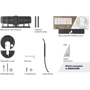 Кронштейн для ТВ VOGELS TVM 7655 DesignMount White: Совместимость 40-77"