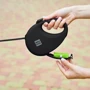 Поводок-рулетка для собак WAUDOG R-leash с контейнером для пакетов M черный до 20 кг 5 м (26281): Тип шнура Лента