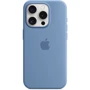 Чохол для iPhone Apple iPhone 15 Pro Silicone Case with MagSafe - Winter Blue (MT1L3ZM/A): Матеріали Силикон