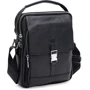 Мужская сумка через плечо Borsa Leather черная (k19747-black)