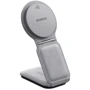 Держатель Baseus Car Holder Magnetic C02 Mega Wireless Charging 15W Gray (C40169003831-00) for Apple iPhone 16 I 15 I 14 I 13 I 12 series фото 8