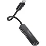 Адаптер Baseus Adapter L52 Lightning to 2xLightning+3.5mm Black (CALL52-01): Дополнительные разъемы 3.5mm Headphone, Lightning