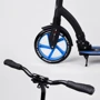Самокат двухколесный Best Scooter с PU колесами, амортизатором, широким рулем, зажимом для руля Black/Blue (74314): Тип тормоза ножной