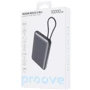 Внешний аккумулятор Proove Power Bank 10000mAh Moon Rock 2 in 1 22.5W Gray (PBR122012105): Особенности Поддержка MagSafe, беспроводная зарядка, Индикатор заряда, Встроенный кабель, быстрая зарядка