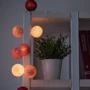 Гирлянда Cotton ball lights на 20 шаров 3,8м, Rosegarden: Количество ламп 20