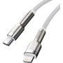 Кабель Baseus Cable USB-C to Lightning Cafule Metal PD 20W 1m White (CATLJK-A02): Довжина 1 м