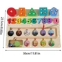 Дерев'яна іграшка багатофункціональна дошка BabyToys (MD 0874): Призначення іграшки Цветовое восприятие, Сообразительность, Сенсорные навыки, Развитие внимания, Пространственное восприятие, Математические навыки, Мелкая моторика, Любознательность, Логическое мышление, Координация дви