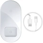 Зарядное устройство Baseus Dual Wireless Charger Pro Edition White (WXJK-C02) for Smartphones and Pods фото 10