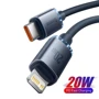Кабель Baseus Cable USB-C to Lightning Crystal Shine 20W 1.2m Black (CAJY000201): Довжина 1.2 м