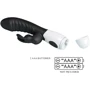 Вібромасажер для стимуляції точки G та клітора LYBAILE Pretty Love Naughty Bunny Black (BW-500071-A3)