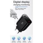 Зарядний пристрій Baseus USB Wall Charger 3xUSB 3.4A Mirror Lake Intelligent Digital Display Black (CCALL-BH01) фото 6