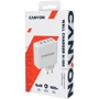 Зарядное устройство Canyon Wall Charger 2xUSB+2xUSB-C H-100 GaN 100W White (CND-CHA100W01): Кабель в комплекте отсутствует