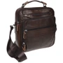 Мужская сумка планшет Borsa Leather коричневая (K15112-brown)