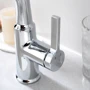 Смеситель для раковины Lefton Single-Hole Waterfall & Pull-Out Liftable Bathroom Faucet-BF2209 Chrome: Термостат Нет