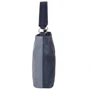 Жіноча сумка-мішок Laskara сіра (LK10203-grey-navy): Застібка Блискавка