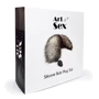 Силиконовая анальная пробка с хвостом из натурального меха Art of Sex size M Artctic fox