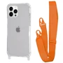 Чехол для iPhone WAVE Clear Case with Strap Orange for iPhone 15 Pro