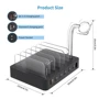 Зарядное устройство Choetech Charing Station 6xUSB 68W stand for Apple Watch Black (Q3008-EU-BK)