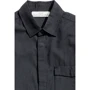 Рубашка H&M 4367044 46 черная с длинным рукавом: Тип застежки На пуговицах