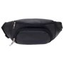 Чоловіча поясна сумка Borsa Leather чорна (1t1027m-black): Фактура Матовая, Зернистая