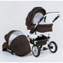 Коляска для детей Victoria Gold Saturn Лён № 0186-L-11 (1) шоколад (белая рама): Пол ребенка Унисекс