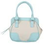 Женская сумка саквояж Laskara голубая (LK-10247-beige-blue): Материал Искусственная кожа