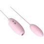 Вакуумный стимулятор с виброяйцом 2-в-1 KisToy Miss VV Pink