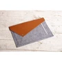 Gmakin Cover Envelope Felt Brown/Grey with Snap (GM12-15) for MacBook Pro 15/Pro 16 фото 6