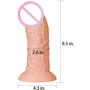 Фаллоимитатор LoveToy Realistic Curved Dildo Flesh 9.5"