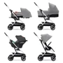 Прогулочная коляска Cybex Eezy S Twist+ 2 SLV Lava Grey с бампером (522001097): Количество блоков 1