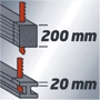 Сабельная пила Einhell TE-AP 1050 E (4326135): Работа с металлом Есть