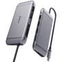 Адаптер REAL-EL Adapter USB-C to HDMI + USB-C + VGA + 3xUSB + RJ45 Space Grey (EL123110003) фото 5