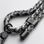 Ремешок для смартфона ArmorStandart Rope Black Monochrome with Clear holder (ARM76091): Цвет серый