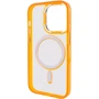 Чехол для iPhone Epik TPU Iris with MagSafe Orange for iPhone 14: Материалы Силикон