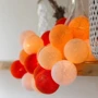 Гирлянда Cotton ball lights на 35 шаров 5,5м, Orange: Применение Для дома