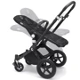 Универсальная коляска 2 в 1 Bugaboo Cameleon 3 Plus Black/ Black - Fresh white, черный с белым капюшоном на черной раме: Возможность установки люльки есть